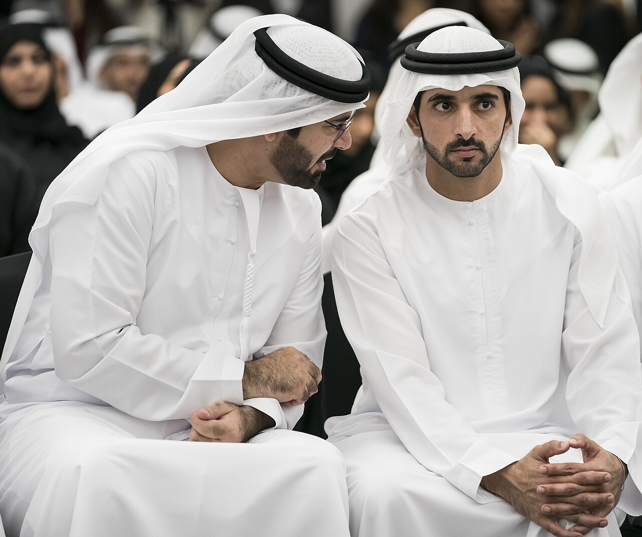 Sheikh Hamdan bin Mohammed at a public event