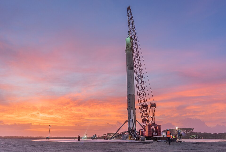 Falcon 9 lands