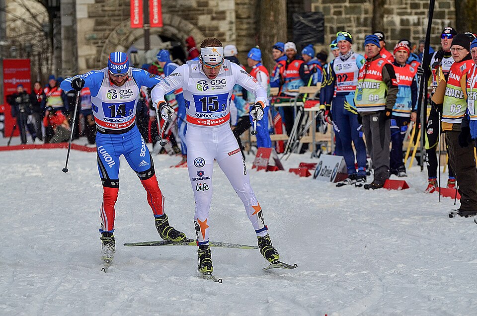 Sondre Norheim demonstrates Telemark technique