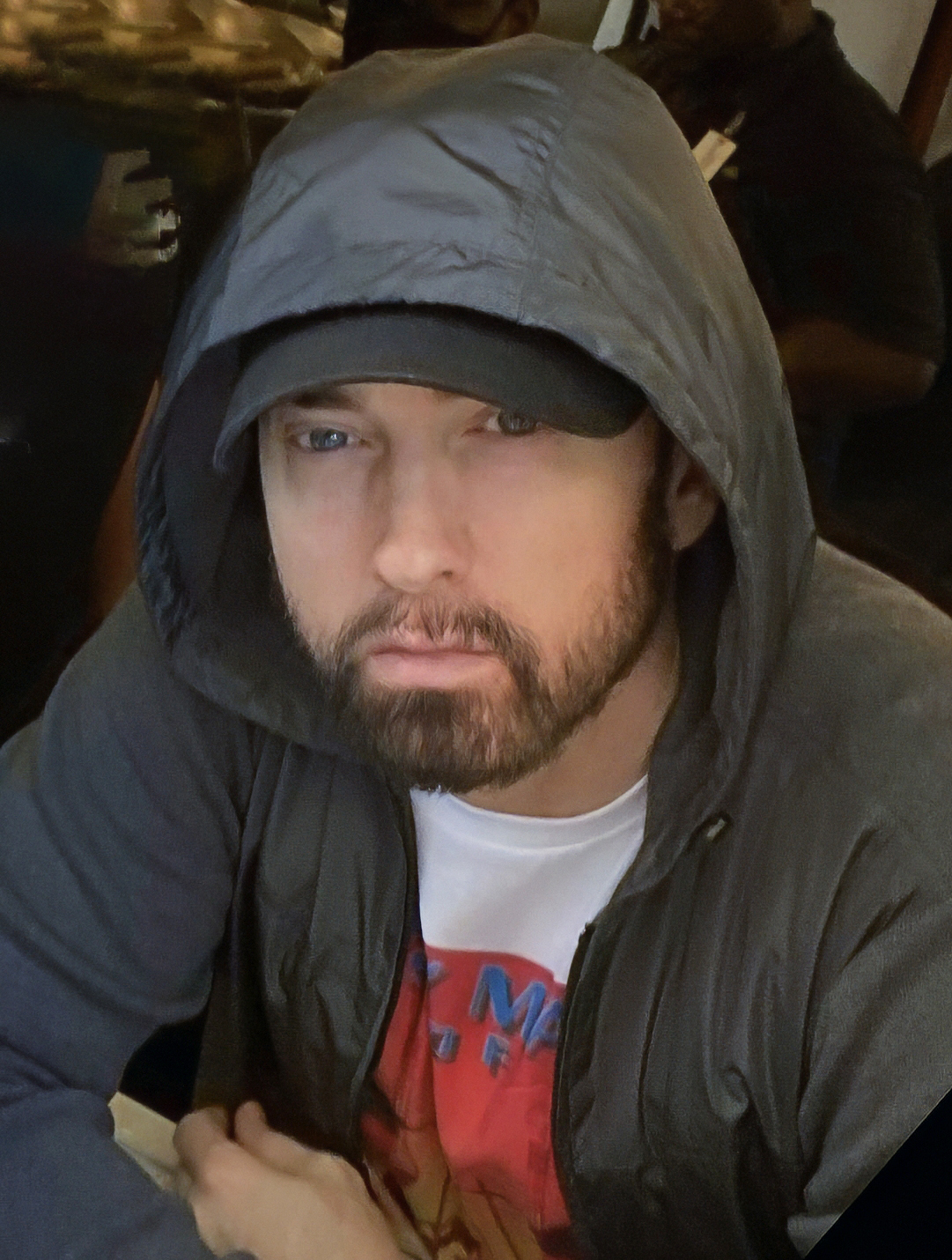 Eminem performing in 2021