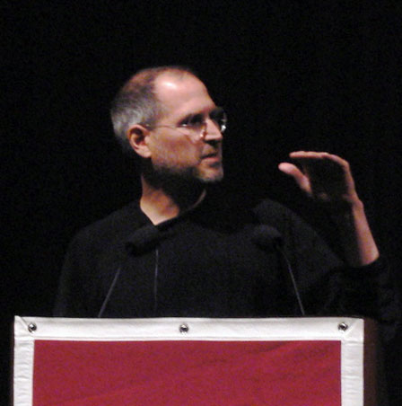 Steve Jobs photographed in 2005