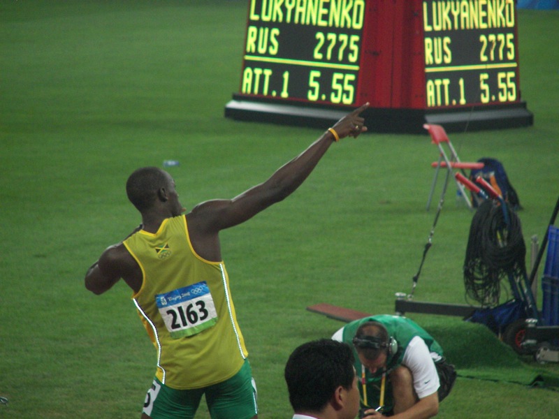 First 100m world record
