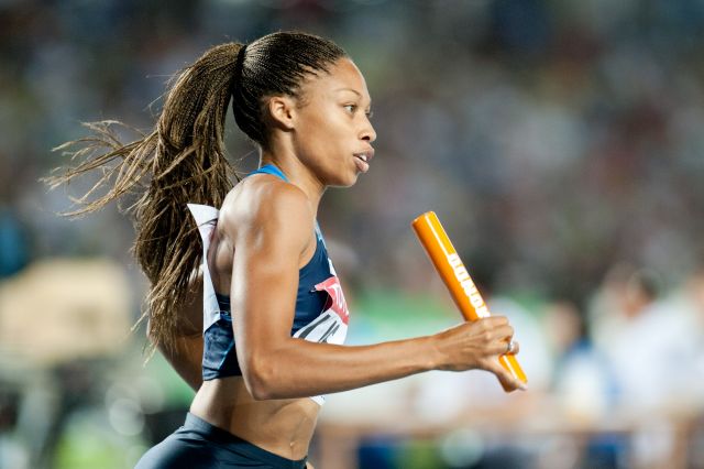 World 200m hat-trick