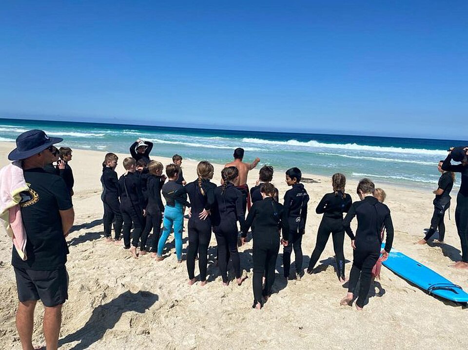 Women receive a full professional tour
