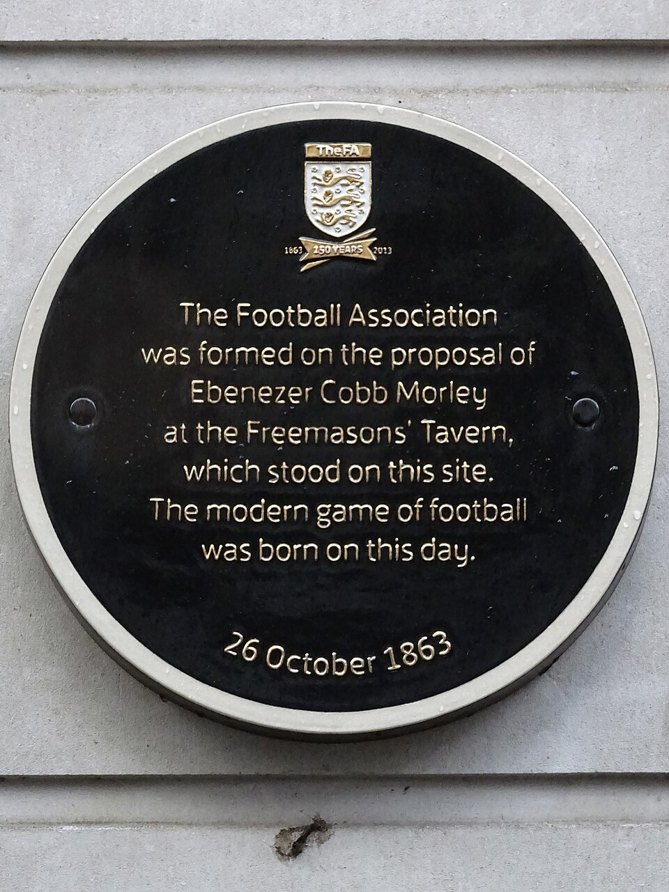 The Football Association is formed