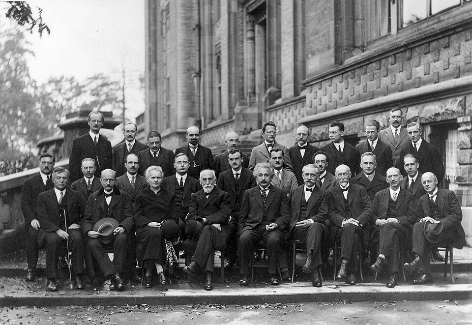 Debates quantum theory at the Solvay Conference