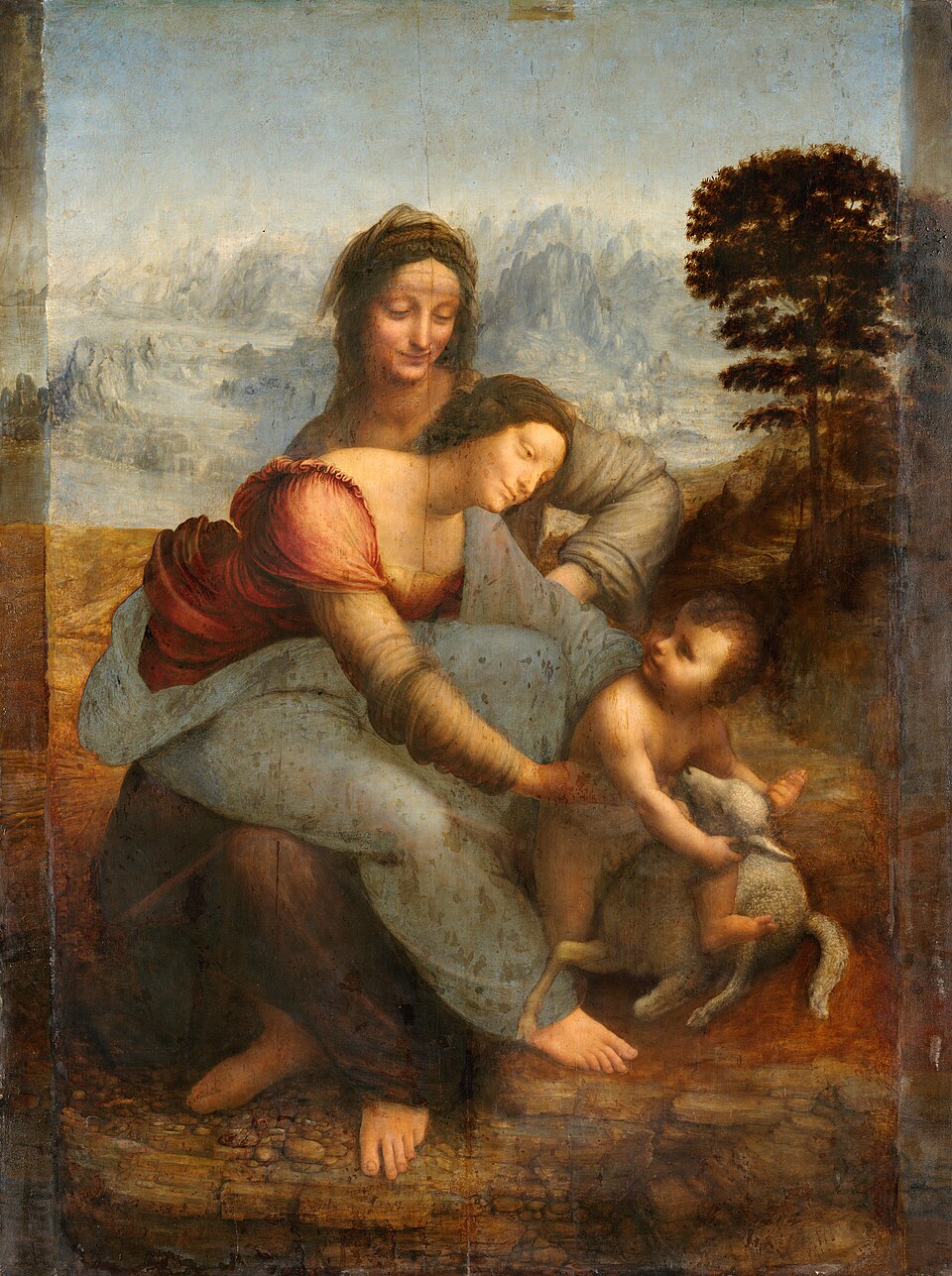 Paints the Virgin and Child studies