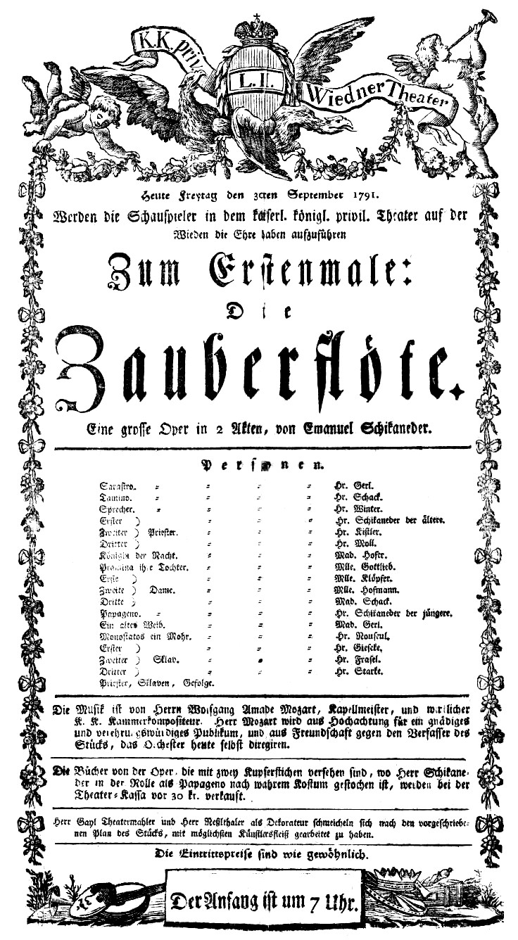 The Magic Flute premieres