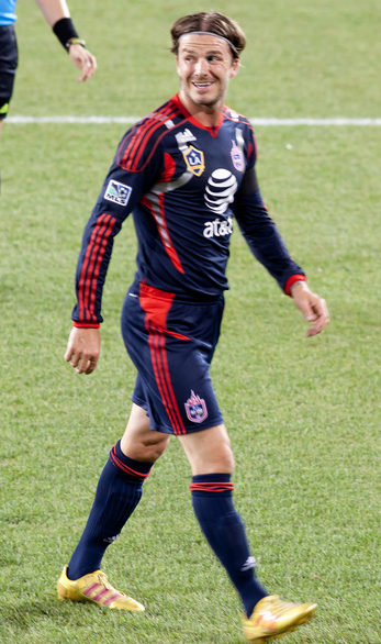 David Beckham playing in 2011