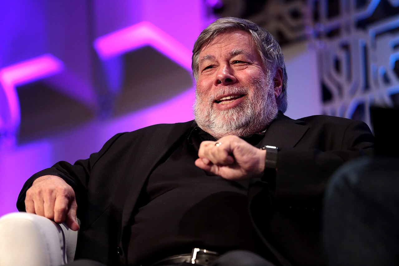 Steve Wozniak speaking at an event