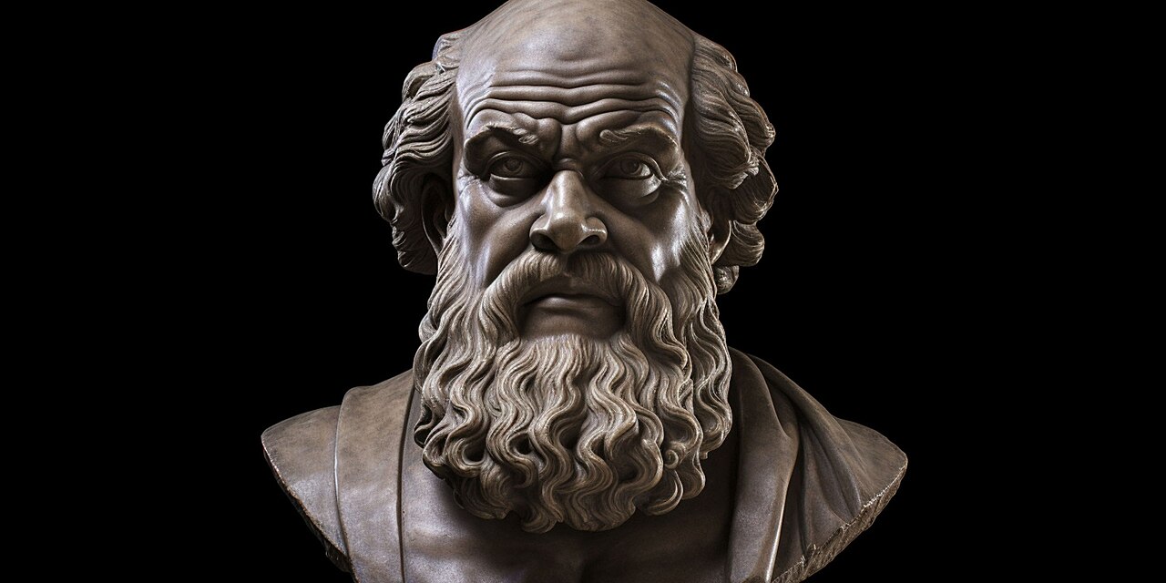 Bust traditionally identified as Socrates