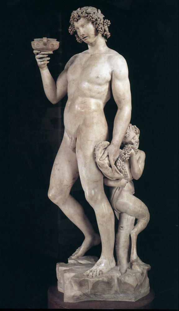 Bacchus carved in Rome