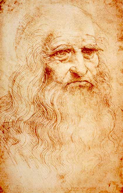 The drawing traditionally identified as Leonardo da Vinci’s self-portrait