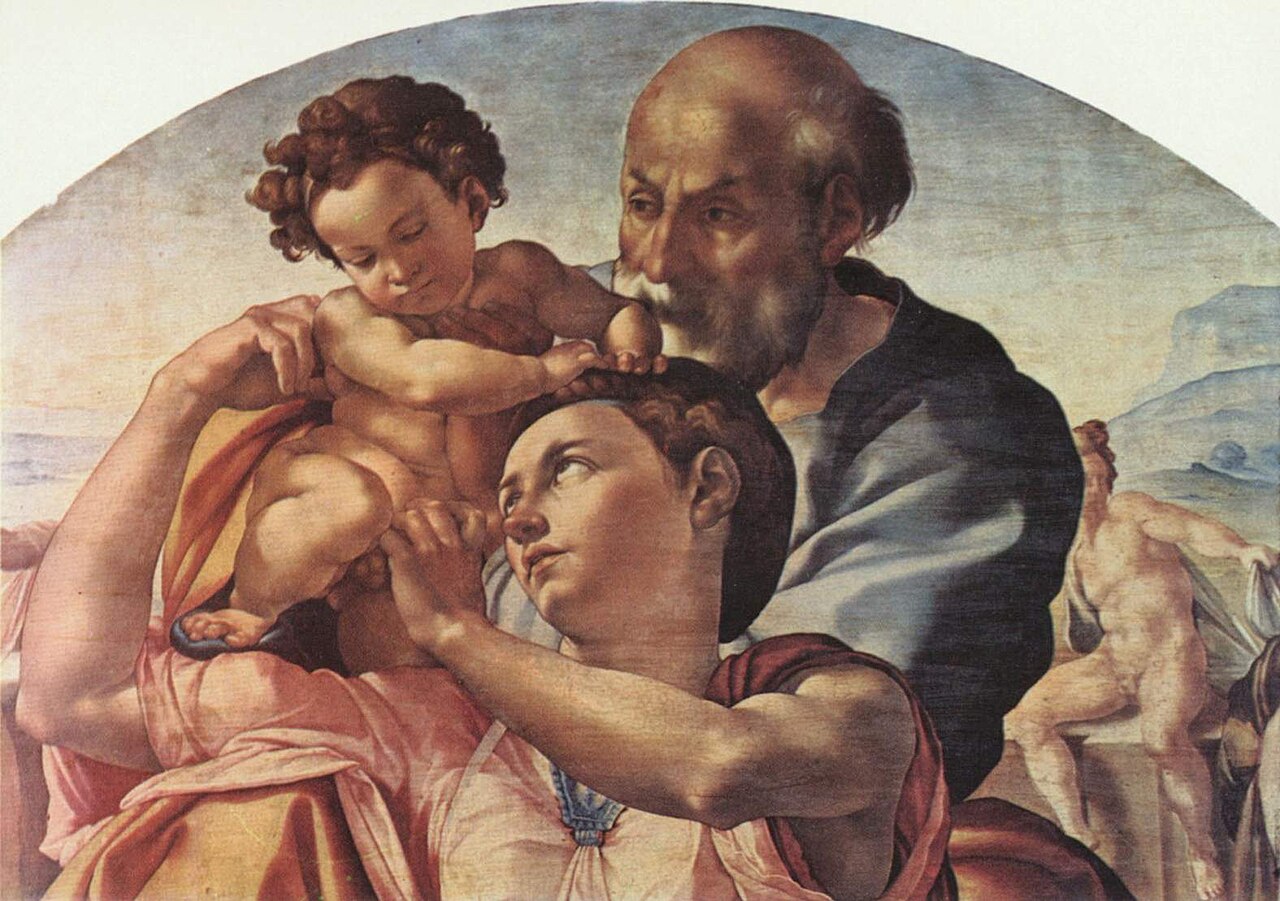 Michelangelo in a historical portrait