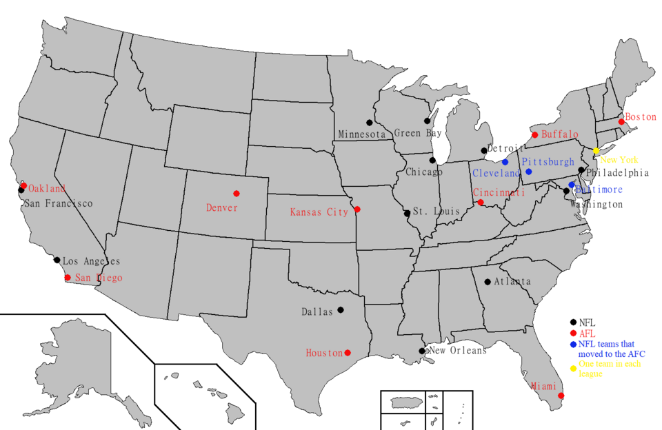 AFL–NFL merger takes effect