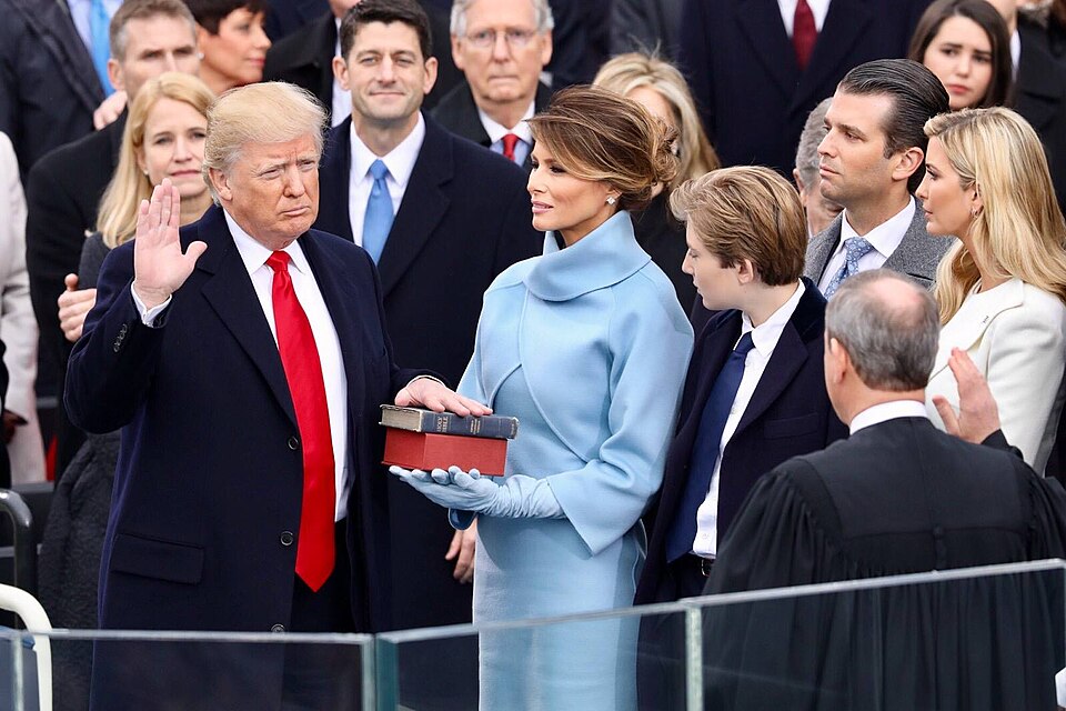 Inaugurated as 45th president